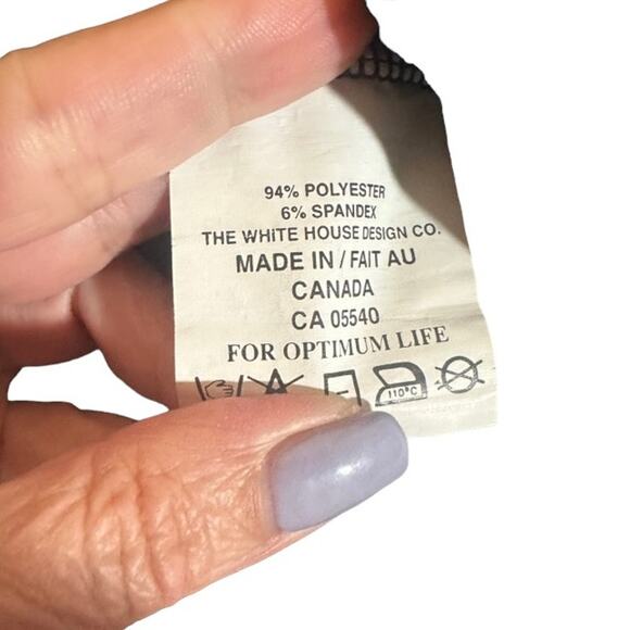 Simpli Black Long Sleeve Tie Front Knot Scoop Neck Long Tunic Blouse Women Sz 8 - Picture 8 of 8